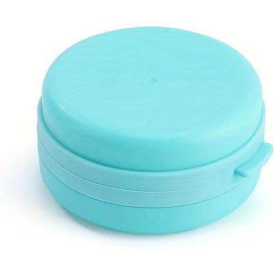1 stuks Draagbare Badborstel Ophangbare Bad-Lichaamsscrubber Zeepbakje Borstel Massage Haar Tactiele Borstel Bad blauw