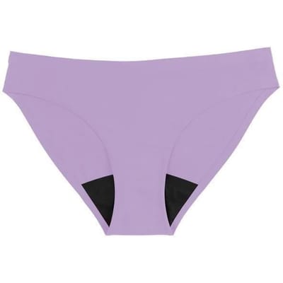 Weekiss Seamless culotte menstruelle, culotte de regle flux abondant coton, XXL (44), Violet clair paars