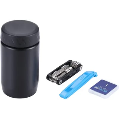 BBB Cycling CombiSet Tools & Tubes Bidonhouder - Met Gereedschapsset - Gereedschapsbidon Fiets - Zwart - Maat L - BSB-64