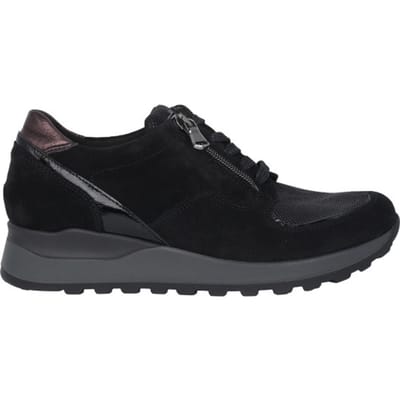 Waldläufer Hiroko - dames sneaker - Zwart - maat 37 (EU) 4 (UK)