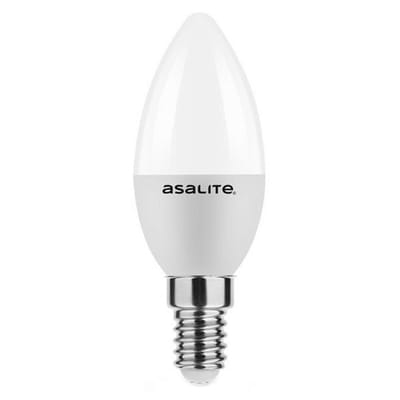 Asalite LED Lamp C37 E14 Fitting - 6W = 40W - 510 Lumen - 6500K Koud Wit Daglicht - Niet Dimbaar - 220-240V