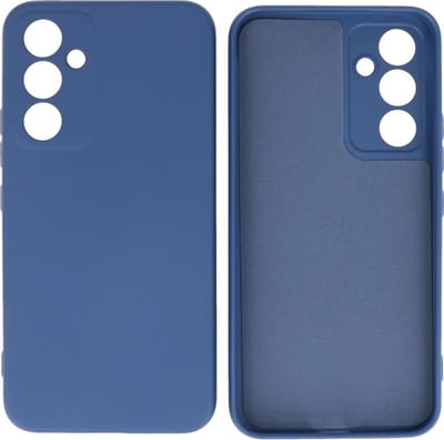 Hoesje Geschikt voor Samsung Galaxy A35 - Fashion Telefoonhoesje Backcover - Siliconen Hoesje - Navy