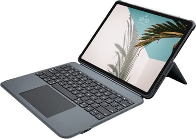 Macally IPKBCASEP13 13-inch iPad Pro (M4/2024) toetsenbord folio hoes - Toetsenbord met verlichte toetsen en groot intuïtief touchpad - Vormvaste hoes - Verstelbare standaard - Alle onderdelen zijn afneembaar!