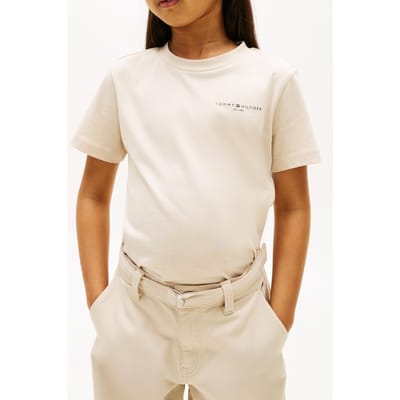 Tommy Hilfiger Unisex Mini T-shirt Classic Beige Größe: 4 | T-Shirts Outlet | kids | Braun