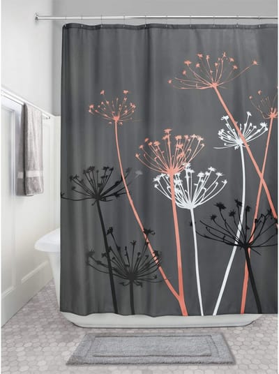 Ibenzoa® Waterafstotend douchegordijn met bloemendesign voor badkamer