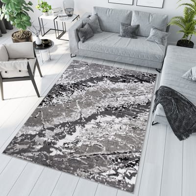 Tapiso Maya Vloerkleed Grijs Abstract Woonkamer Tapijt Maat- 200x250