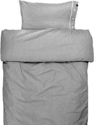 Rindo dekbedovertrek stripe graphite - 220 x 240 cm