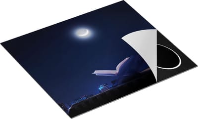 Chefcare Inductie Beschermer Heilige Boek Koran bij een Halve Maan - 60x50 cm - Afdekplaat Inductie - Kookplaat Beschermer - Inductie Mat