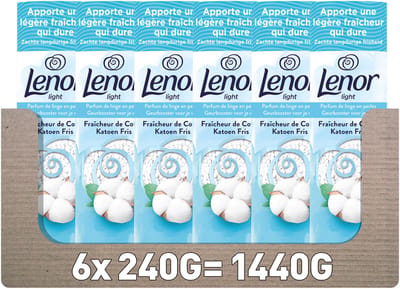 Lenor Light Geurbooster Katoen Fris - 6 x 240 gram - Wasparfum
