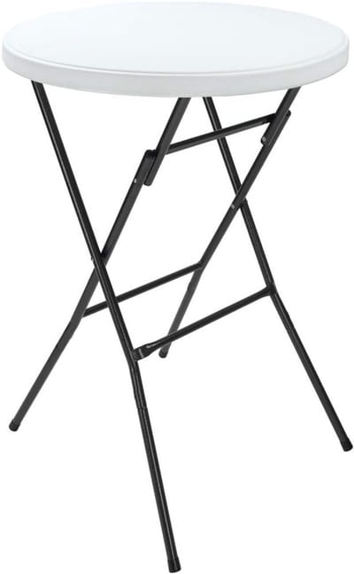 Inklapbare Bistrotafel Ø 72 cm - Hoogte 110 cm - Weerbestendig Tuinmeubel voor Binnen en Buiten