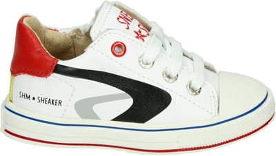 Shoesme - ON22S201-B - Lage schoenenJongensKindersneakers - Kleur: Wit/beige - Maat: 22
