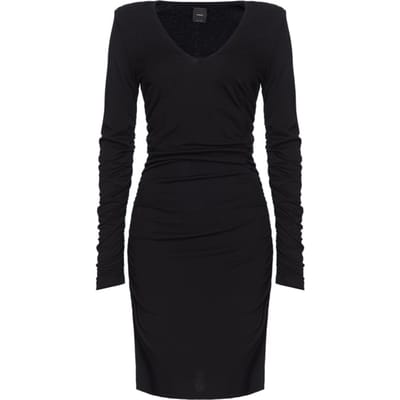 PINKO Maniglia Abito Jersey Crepe Dr Black Size: L | Mini Dresses Outlet | Dames | Zwart