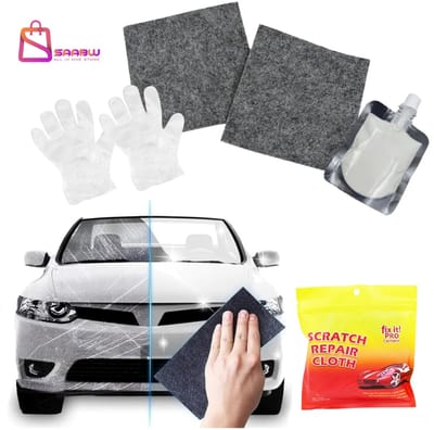 Lak Krasverwijder Set Auto – 45ml + 2 Polijstdoeken – Snelle Autolak Correctie – turtle wax – krassen verwijderen auto – 74030