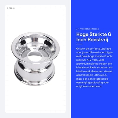 Dailygoods- Velg Hoge Sterkte - Aluminiumlegering - Vervangende Onderdelen - Eenvoudige Installatie - Off-road Voertuigen - Visueel Aantrekkelijk - Wiel