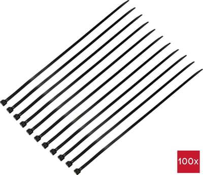 TRU COMPONENTS TC-12533364 Kabelbinder 300 mm 7.6 mm Zwart 100 stuk(s)