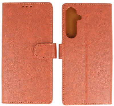 Zakelijke Book Case Telefoonhoesje - Portemonnee Hoesje - Geschikt voor de Samsung Galaxy S24 Plus - S25 Plus - Bruin