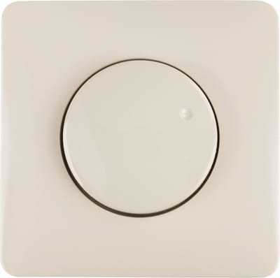 Centraalplaat met knop voor dimmer