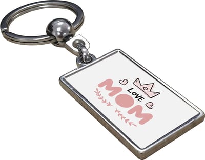 Love Mom - Sleutelhanger - Cadeau - Verjaardag - Kerst - Kado - Valentijn - Moederdag - Moederdag cadeautje - Moederdag cadeau voor mama