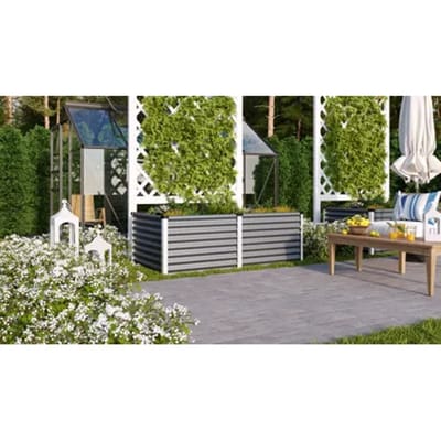 Vitavia Tuinkas Linus 630 - Graniet/geanodiseerd Aluminium - 96x188x63cm