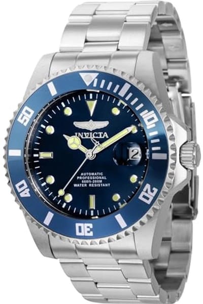 Heren Horloge - Waterdicht - Analoog - Automatisch Uurwerk - Roestvrij Staal - 44mm met Blauw Wijzerplaat