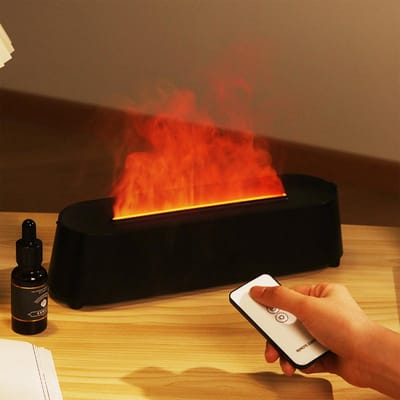 White Noise Machine - Aromadiffuser met Afstandsbediening, 7 Kleuren, Luchtbevochtiger en Geurverspreider, Waterloos Automatisch Uitschakelen, Geschikt voor Kinderen, Huis en Kantoor