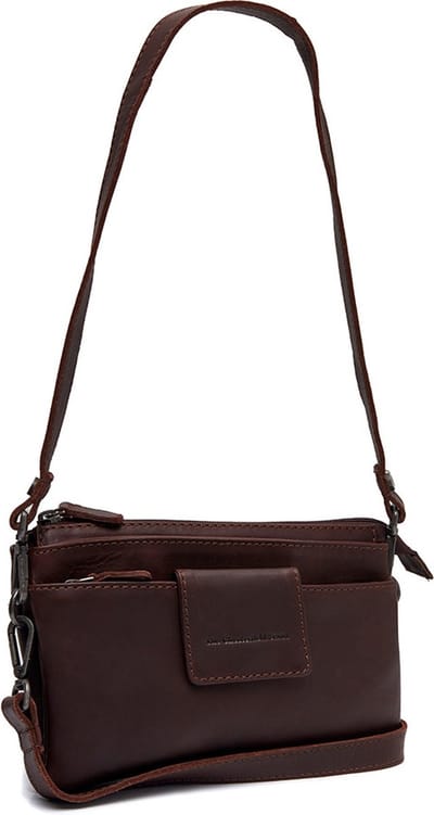 The Chesterfield Brand Leren Schoudertas Schoudertas Thompson Shoulderbag Brown Bruine