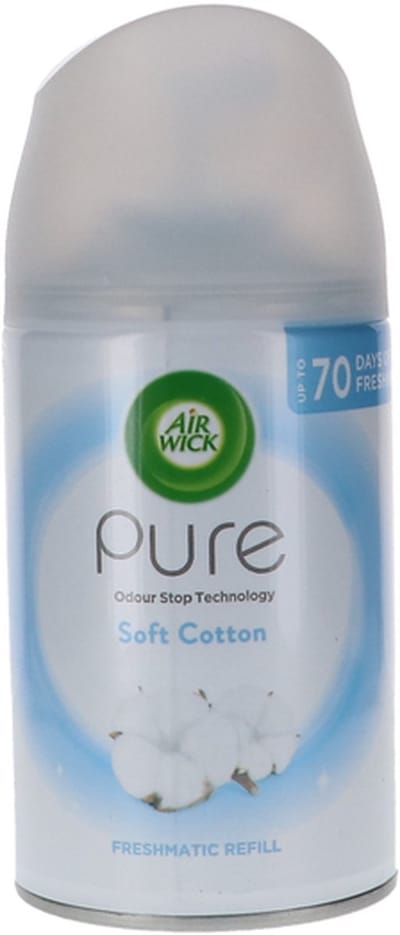 Airwick Freshmatic Navul Soft Cotton - 4 x 250 ml voordeelverpakking