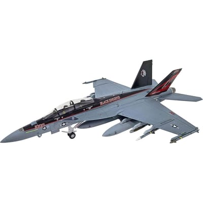 Academy Modelbouwpakket Militaire voertuigen - 12577 USN F/A-18F - VFA-154 Black Knights Plastic - 1:72 - Modelbouw