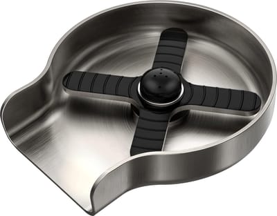 Glaspoel, volautomatische glazenvaatwasser, roestvrijstalen beker met siliconen bekleding, glazen spoelbak voor keukenspoelbak