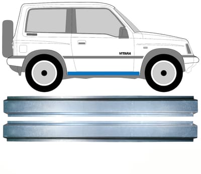 Reparatie dorpel voor Suzuki Vitara 1988-1998 / Links = Rechts / Set