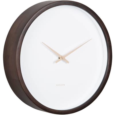 Karlsson Wandklok Ancho - Bruin - 8x32.6x32.6cm - Wandklok Modern