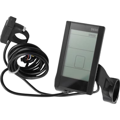 Elektrische Fiets LCD Display Elektrische Scooter LCD S830 Paneelscherm voor 22.2mm Stuur SM Kabel Fietsen Upgrade Accessoire gray