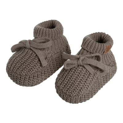 Baby's Only Slofjes teddy Soul - Mokka - 3-6 mnd - 100% ecologisch katoen - GOTS