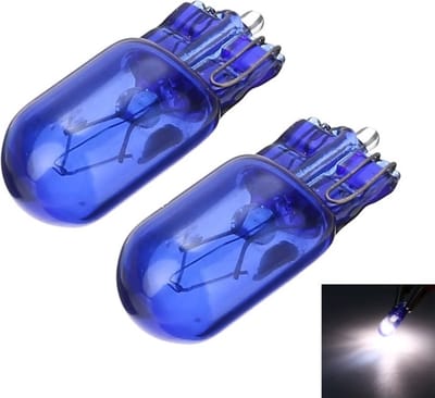 TLVX 2 stuks T10 W5W Xenon Look LED Look Stadslicht Lampen - Interieurverlichting – Kenteken verlichting - Auto Lampen - 6000K Wit - 12V – W5W Steeklampen – W5W Halogeen Xenon LED look (2 stuks)