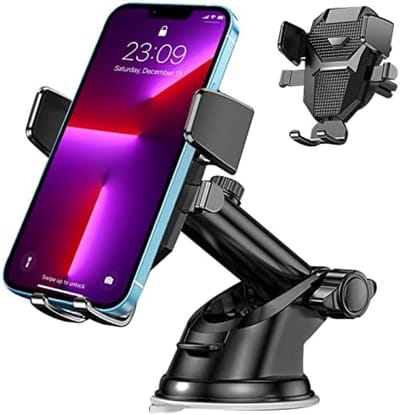 PromoHome Universele Autotelefoonhouder - 360° Draaibaar met Veelzijdige Bevestiging
