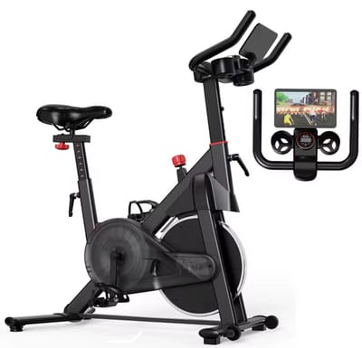 Hometrainer Fiets - Hometrainers - Fitness - Magnetische Weerstand - 32 Weerstandsniveaus - Thuis Fitness- LCD & Tablethouder