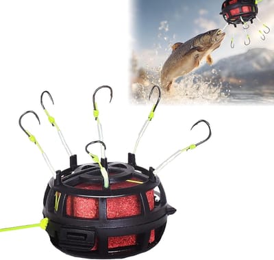 360° draaibare vissershaken set van 4 - Flexibele anti-twist haken voor karper, snoek en forel vissen