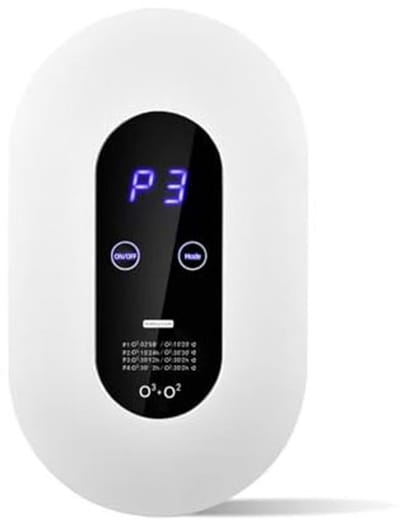 Luchtreiniger - plug-in negatieve ionen luchtreiniger - LED-scherm - Negatieve ionen luchtreiniger - Luchtreiniger voor thuis - Negatieve ionen luchtreiniger - Luchtverfrisser - Ionisator - Wit