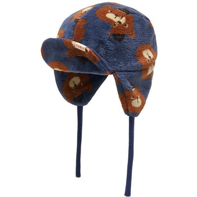Tiny Cotton AW24 308 K29 Bonnet à Oreilles Ours Bonnet Casquette Oreilles Ours AW24-308 K29 (M) brown