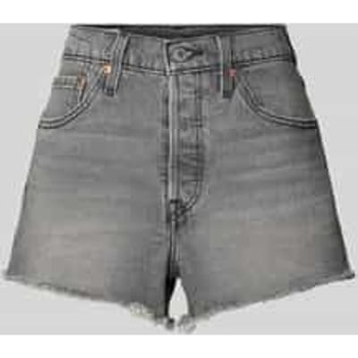 regular fit korte jeans van katoenmix model '501®'