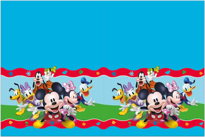 Vegaoo - Plastic tafelkleed Mickey Mouse 180 x 120 cm