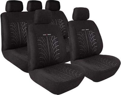 Stoelhoezen Set Road Track – Zwart – 9-delig voor Stijlvolle Bescherming en Comfort