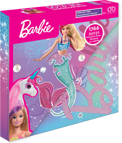 DIAMOND DOTZ Barbie Mermaid Vibes - Diamond Painting - 1.766 Dotz - 28x28 cm
