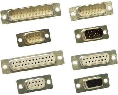 InLine® D-Sub socket, 9-pins, gesoldeerde versie