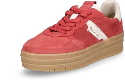 Tamaris lage toptrainers 1-23773-43 590 damesschoenen M2377343 rood