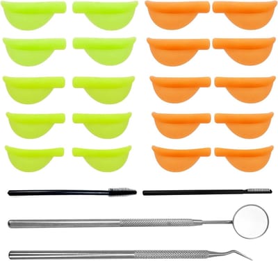 Set van 10 Oogschaduw Pads voor Perfecte Wimpers, Comfortabel en Herbruikbaar, Ideaal voor Make-up