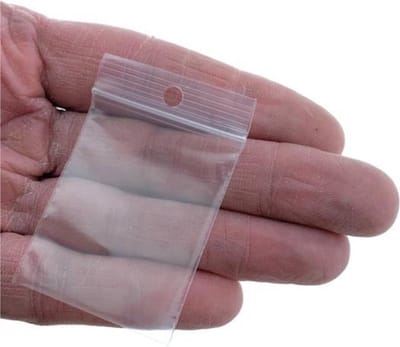 Kleine gripzakjes 6x4cm - Cadebo - Zakje van 100 stuks - Transparant