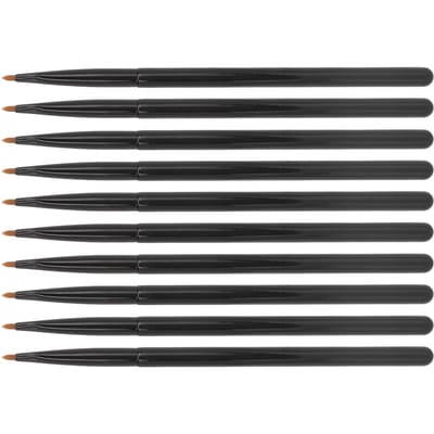 10 stuks Lipliner Penseel Professioneel Zacht Draagbaar Detail Lipliner Make-up Penseel Tool voor Cosmetica black