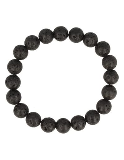 Lavasteen mannen armband kralen 10 mm