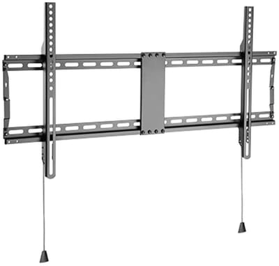 Gembird Vaste TV Wandbeugel – Voor 43–90 Inch Schermen, Ultra Slim, Heavy-Duty Staal, VESA Compatibel 200x200–800x400 mm, Muurbevestiging voor Grote TV, Zwart